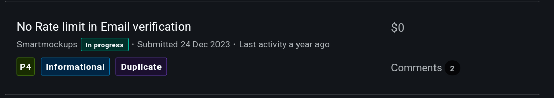 Bugcrowd Achievement