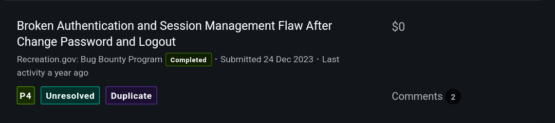 Bugcrowd Achievement