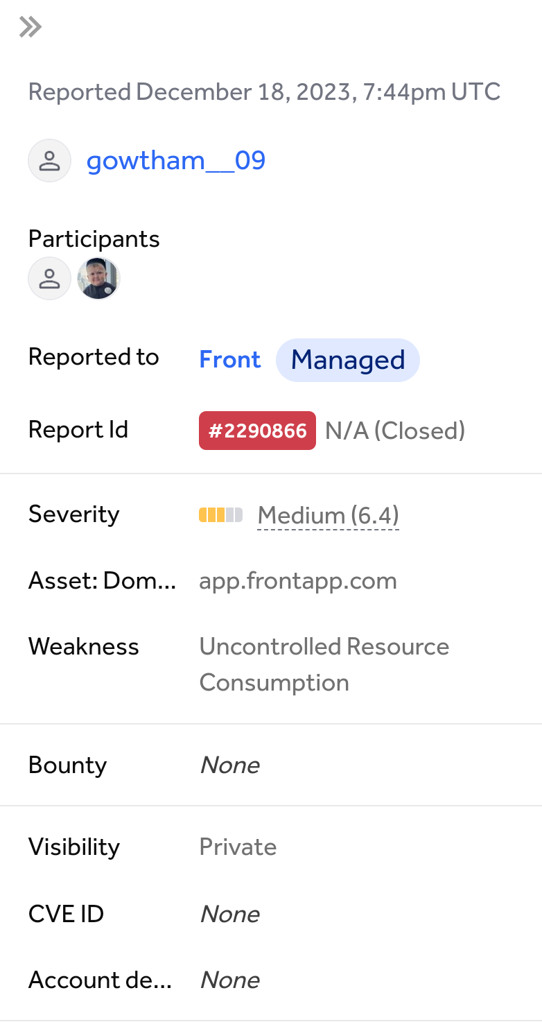 HackerOne Achievement