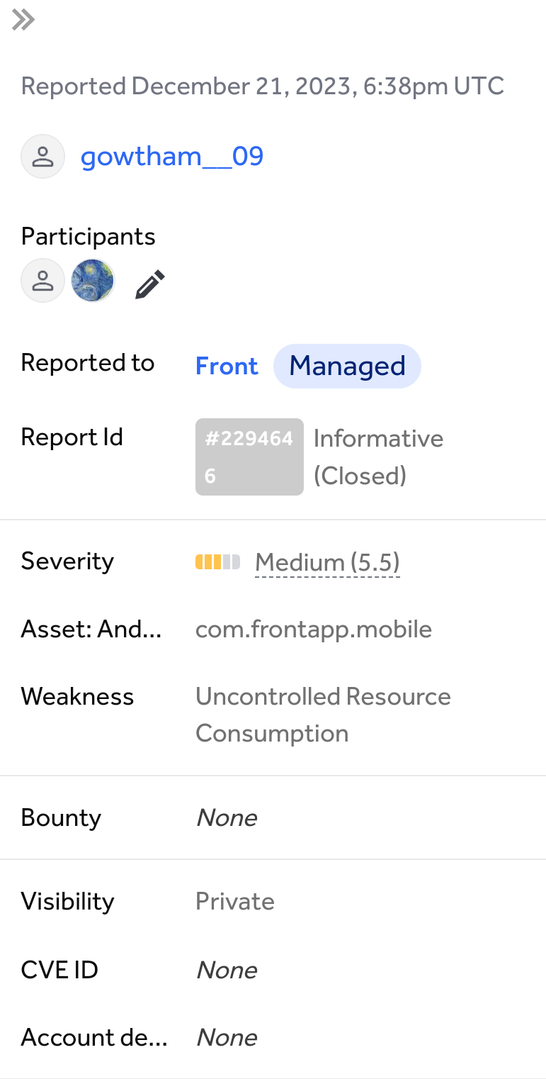 HackerOne Achievement