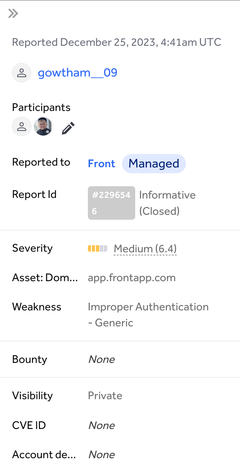 HackerOne Achievement