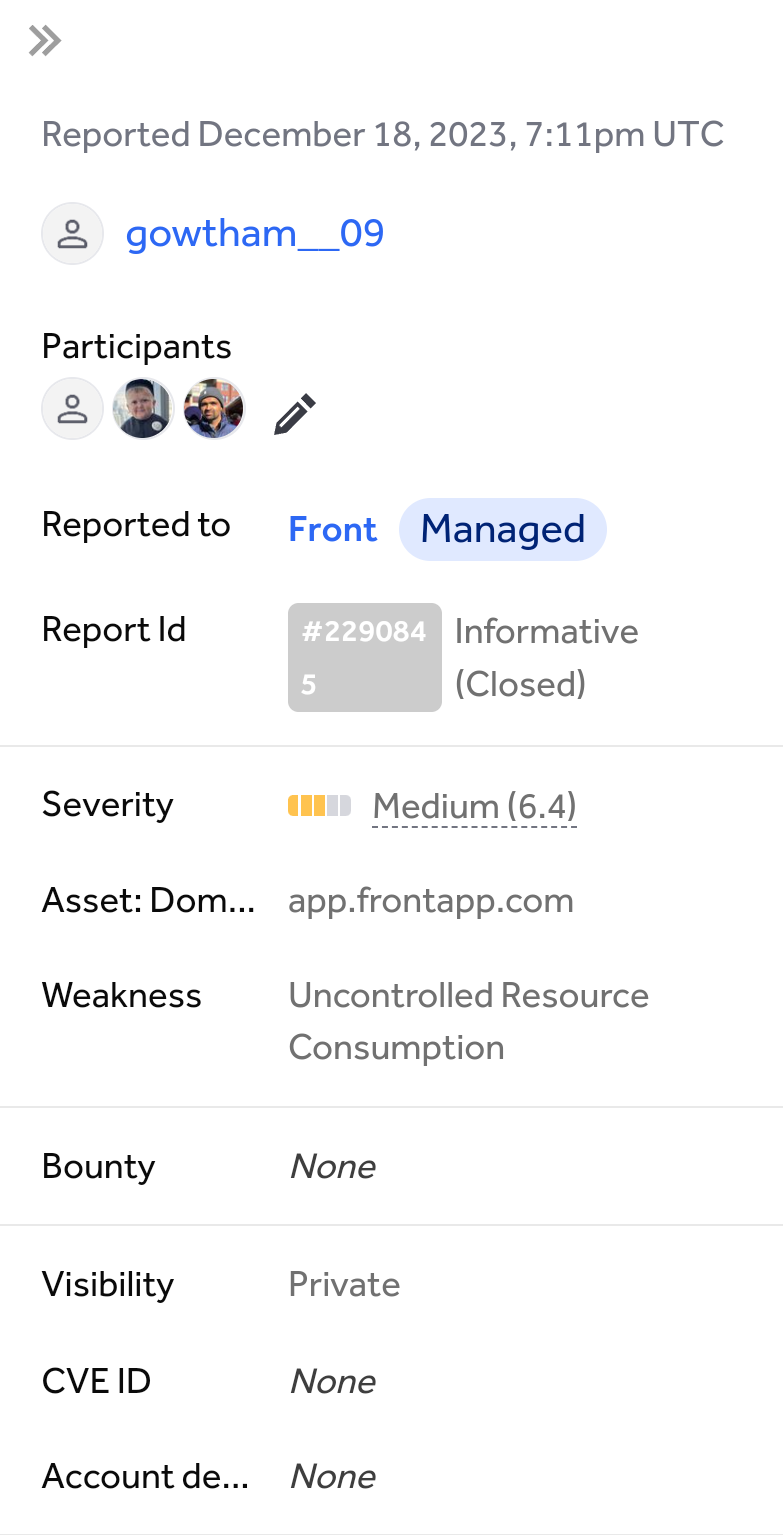 HackerOne Achievement